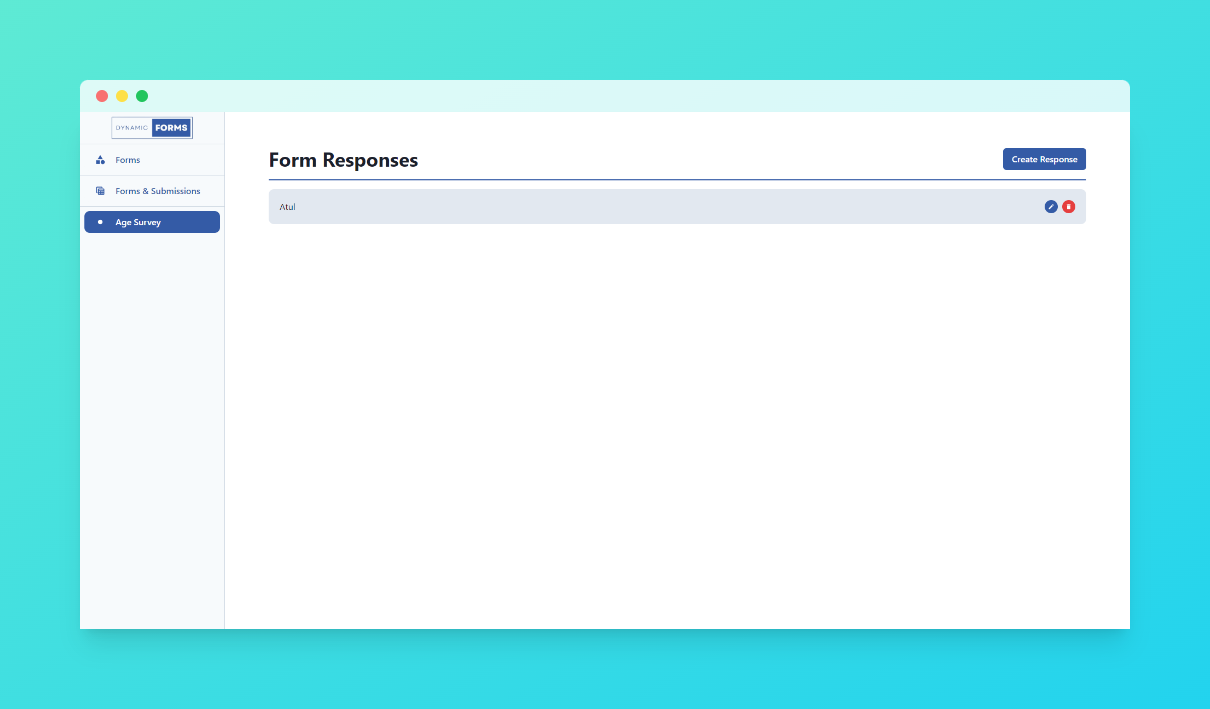 Captured form responses