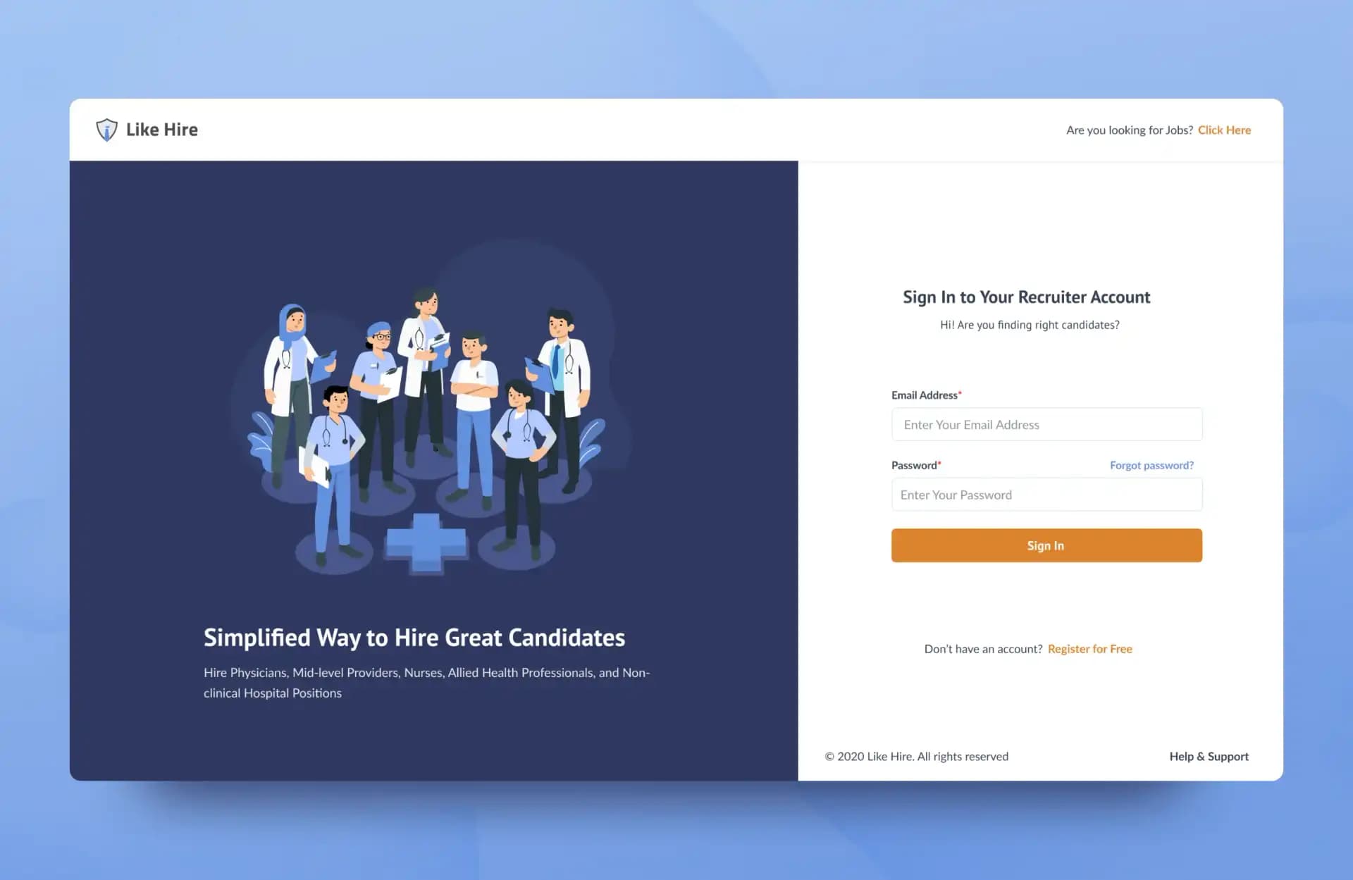 Recruiter Login